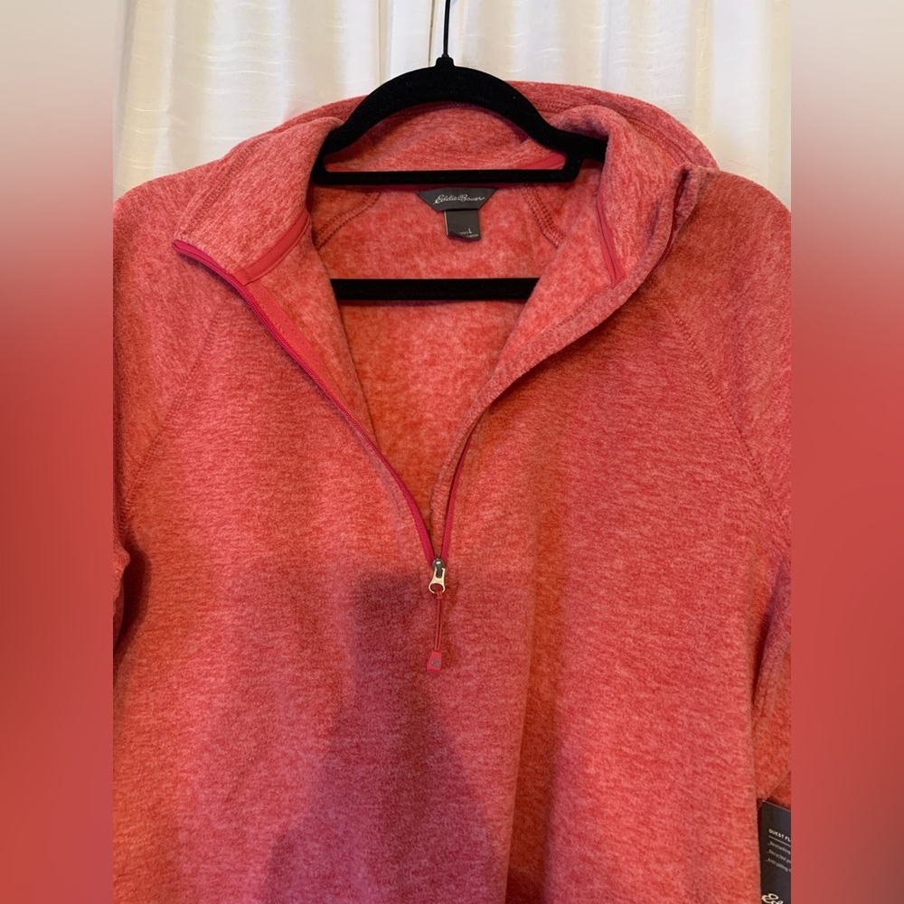 NWT Eddie Bauer Fleece Quarter Zip